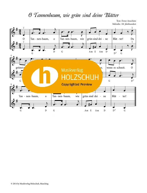 O Tannenbaum, wie grün sind deine Blätter